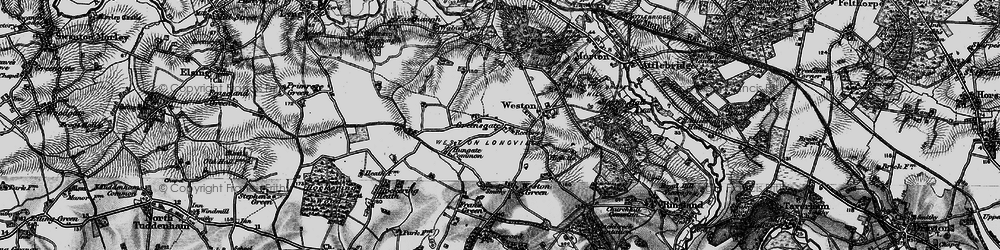 Old map of Greensgate in 1898