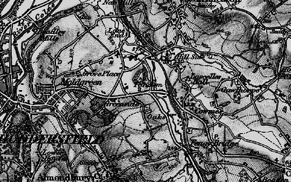 Old map of Greenside in 1896