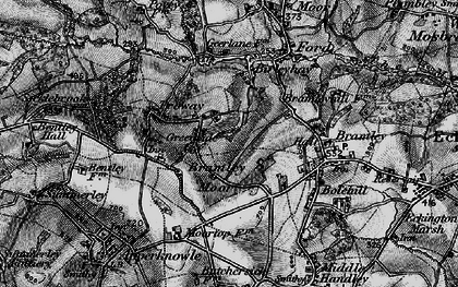 Old map of Greenside in 1896