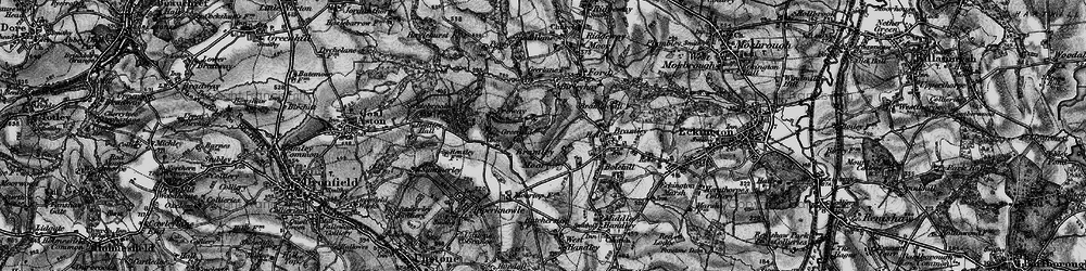 Old map of Bramley Moor in 1896