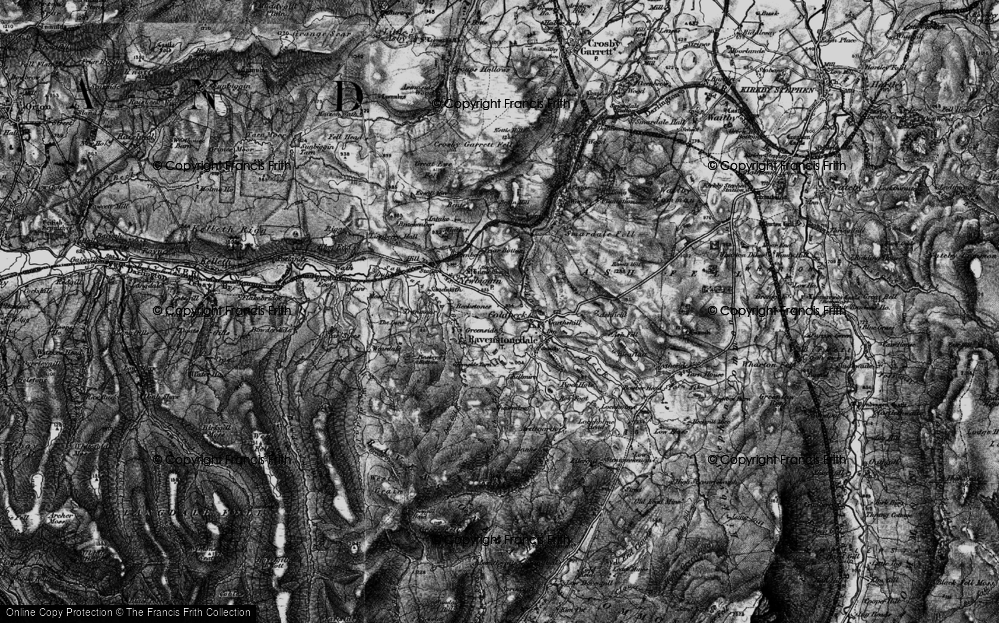 Old Map of Greenside, 1897 in 1897