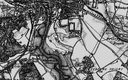 Old map of Greenwich in 1896