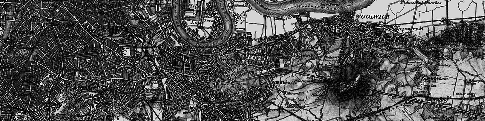 Old map of Greenwich in 1896