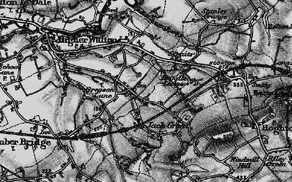 Old map of Gregson Lane in 1896
