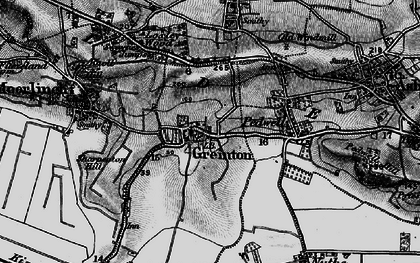 Old map of Greinton in 1898