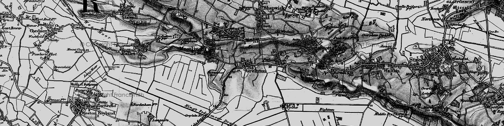 Old map of Greinton in 1898