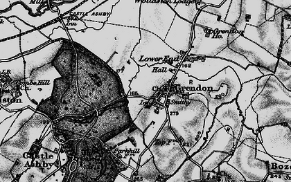 Old map of Grendon in 1898