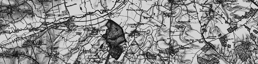 Old map of Grendon in 1898