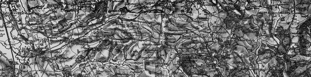 Old map of Bilfield in 1899