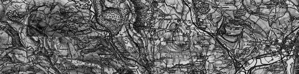 Old map of Birley Stone, The in 1896