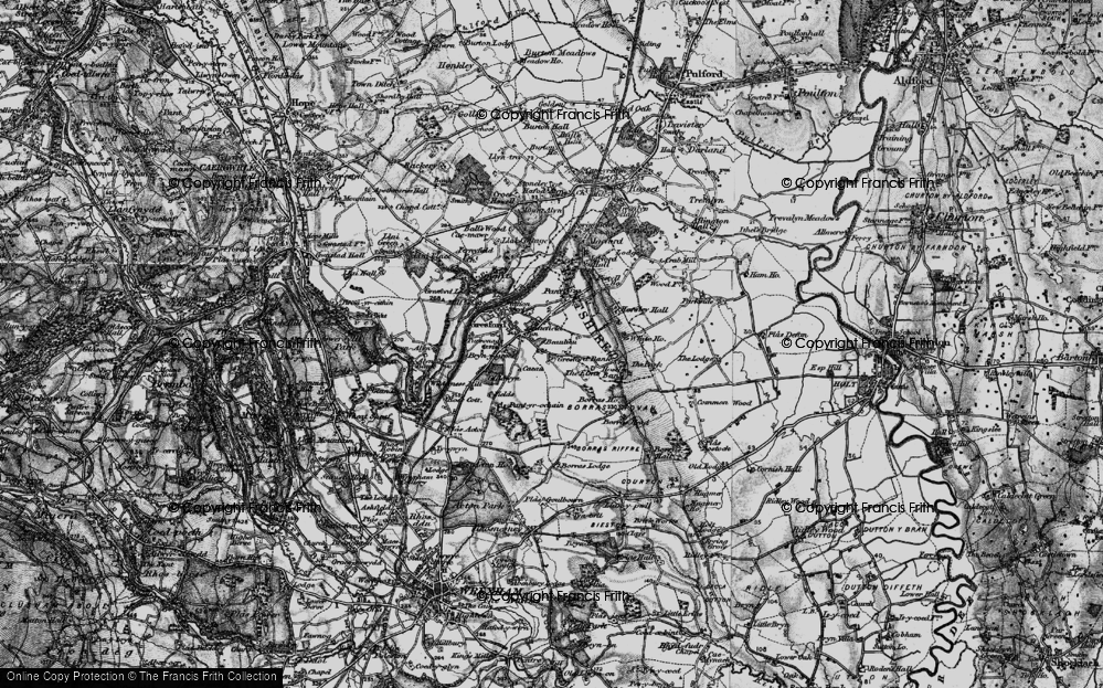 Old Map of Historic Map covering Borras Head in 1897