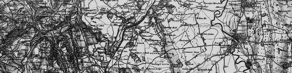 Old map of Gresford in 1897