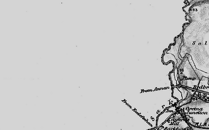 Old map of Gretna Green in 1897