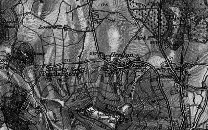 Old map of Gretton in 1896