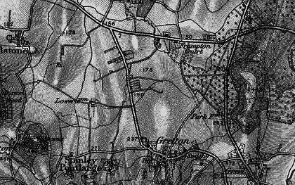 Old map of Gretton Fields in 1896