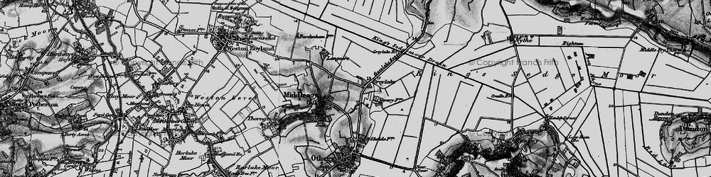 Old map of Greylake in 1898