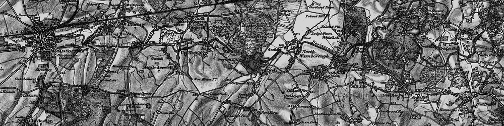 Old map of Greywell in 1895