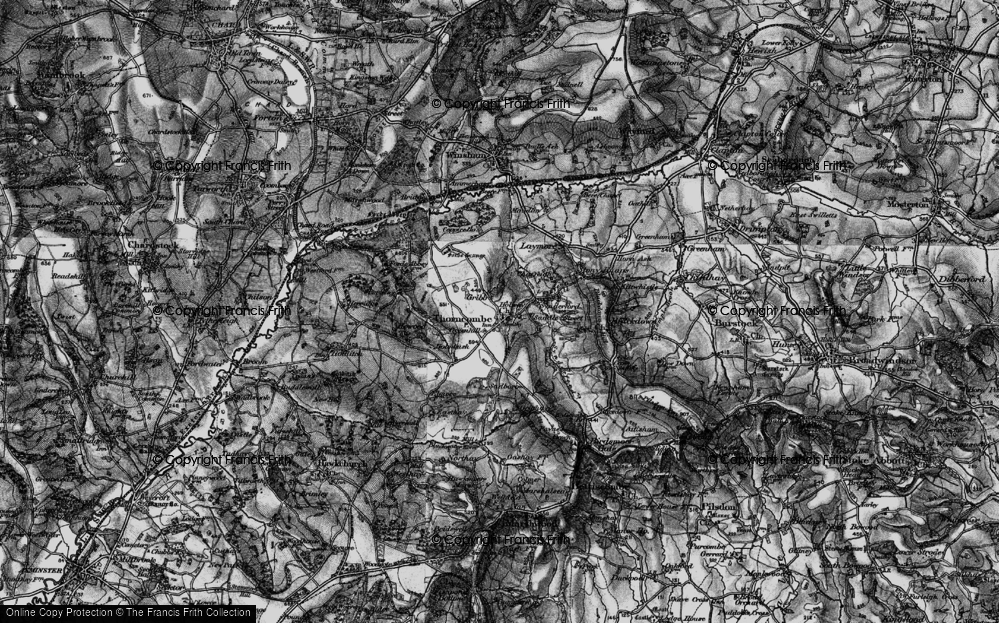 Old Map of Gribb, 1898 in 1898
