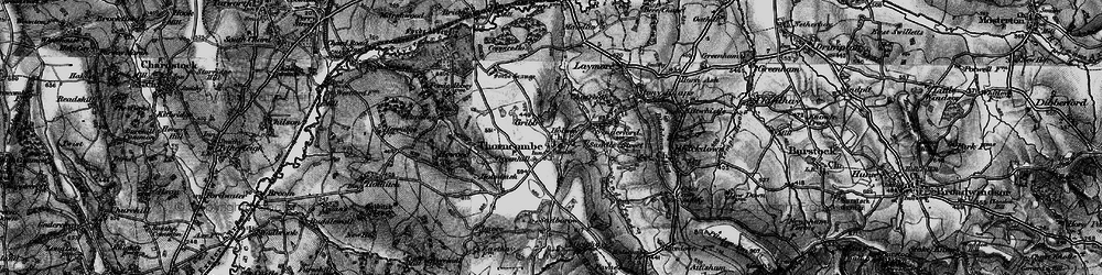 Old map of Gribb in 1898
