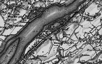 Old map of Parciau in 1899