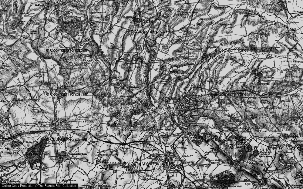 Old Map of Griffydam, 1895 in 1895