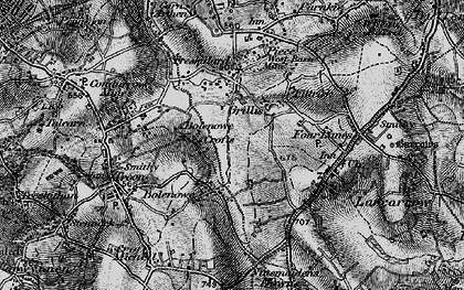 Old map of Grillis in 1896