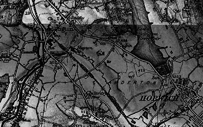 Old map of Grimeford Village in 1896