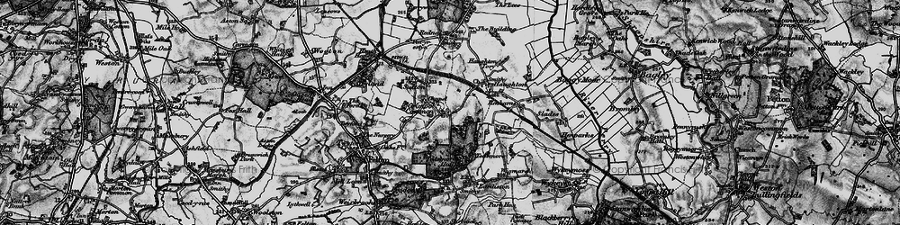 Old map of Grimpo in 1897