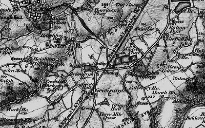 Old map of Alston Hall in 1896