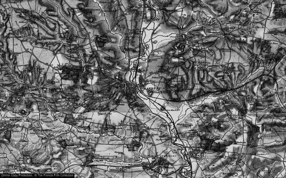 Old Map of Grimsbury, 1896 in 1896