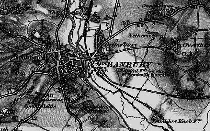 Old map of Grimsbury in 1896