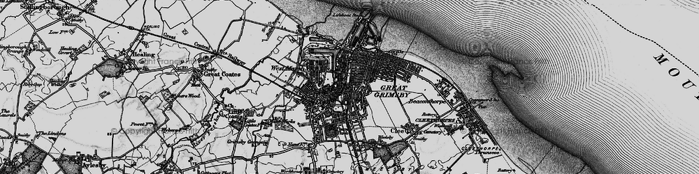 Old map of Grimsby in 1895