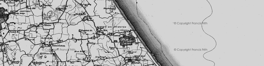 Old map of Grimston Garth in 1897