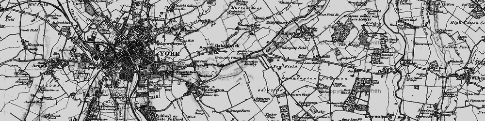 Old map of Grimston in 1898