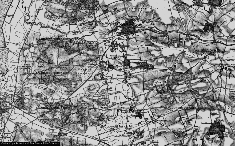 Old Map of Grimston, 1898 in 1898