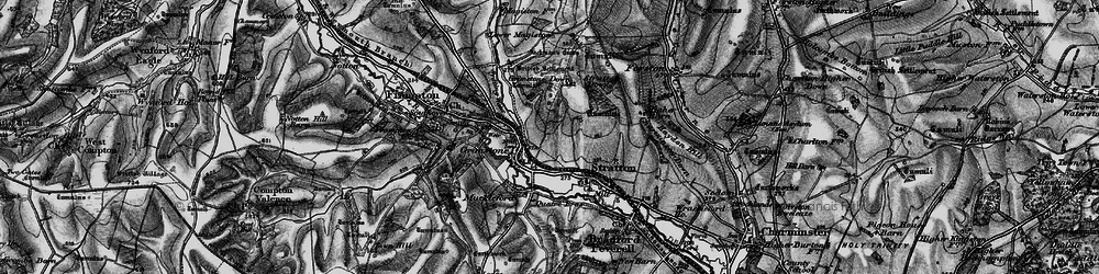 Old map of Grimstone in 1898
