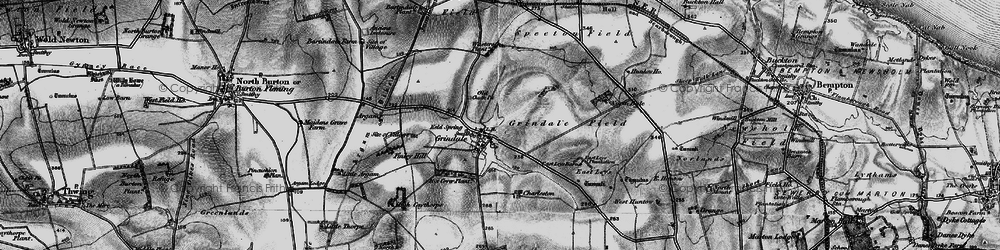 Old map of Argam Dikes in 1897