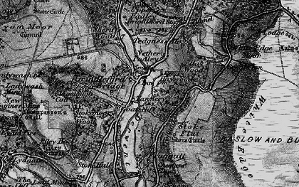Old map of Grindleford in 1896