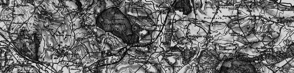 Old map of Grindley in 1897