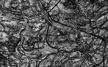 Old map of Grindley Brook in 1897