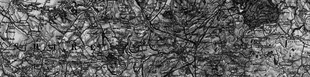 Old map of Grindley Brook in 1897