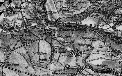 Old map of Grindlow in 1896