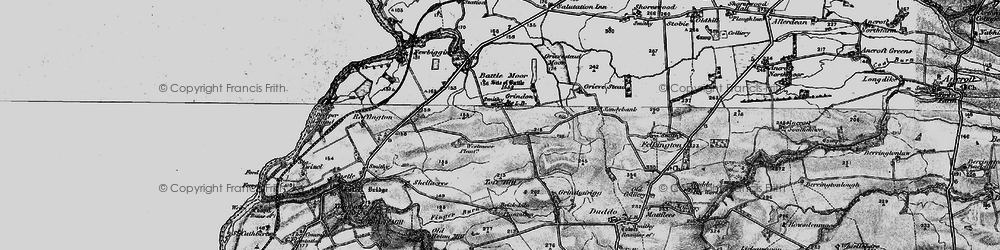 Old map of Battle Moor in 1897