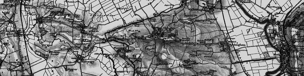 Old map of Gringley on the Hill in 1895