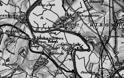 Old map of Grinsdale in 1897