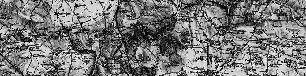 Old map of Woodstile in 1899