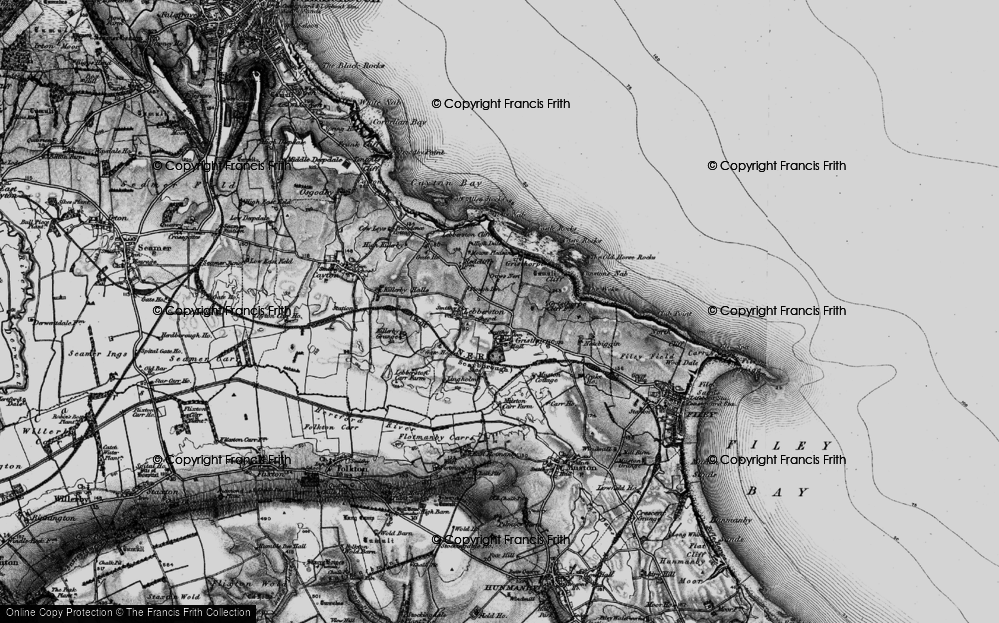 Old Map of Gristhorpe, 1898 in 1898