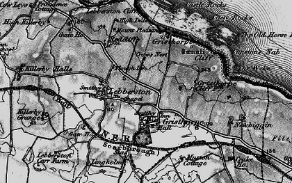 Old map of Lebberston Cliff in 1898