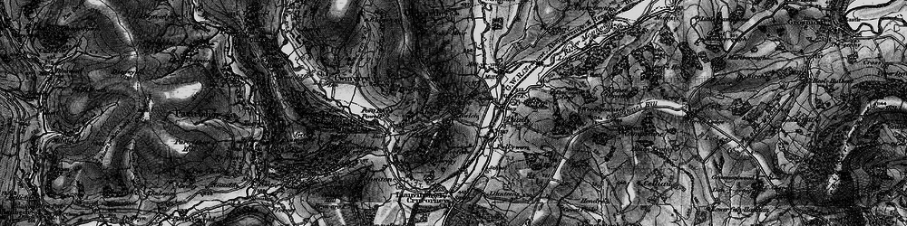 Old map of Groes-lwyd in 1896