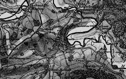 Old map of Grosmont in 1896